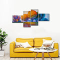 Colorful Trees Premium Canvas Bedroom Wall Painting DECORMANTRA