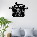 Cooking With Love Metal Wall Art - Decor Mantra 