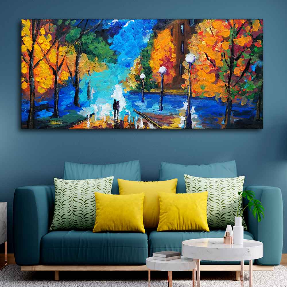 Couple Dating Tonight Premium Wall Painting DECORMANTRA