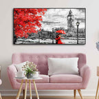 Couple in London Premium Wall Painting DECORMANTRA