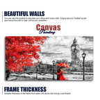 Couple in London Premium Wall Painting DECORMANTRA