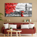 Couple in London Premium Wall Painting DECORMANTRA