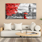 Couple in London Premium Wall Painting DECORMANTRA