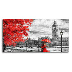 Couple in London Premium Wall Painting DECORMANTRA