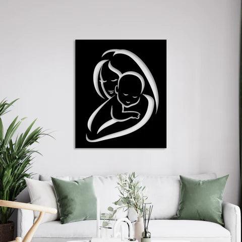Mother Care Metal Wall Art - Decor Mantra 