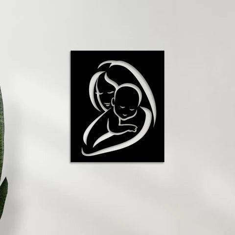 Mother Care Metal Wall Art - Decor Mantra 