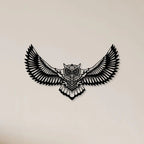Flying Owl Metal Wall Art Decor Mantra