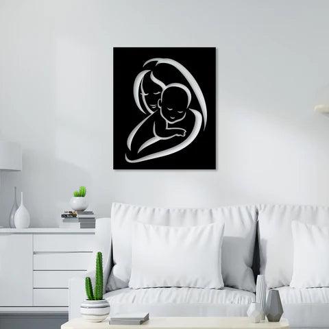 Mother Care Metal Wall Art - Decor Mantra 