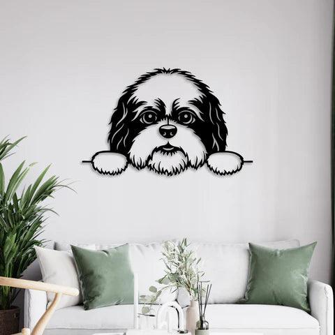 Cute Puppy Metal Wall Art - Decor Mantra 