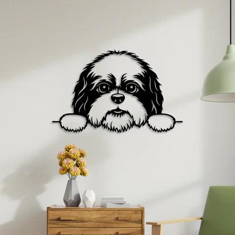 Cute Puppy Metal Wall Art - Decor Mantra 