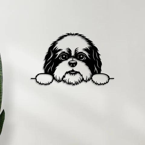 Cute Puppy Metal Wall Art - Decor Mantra 