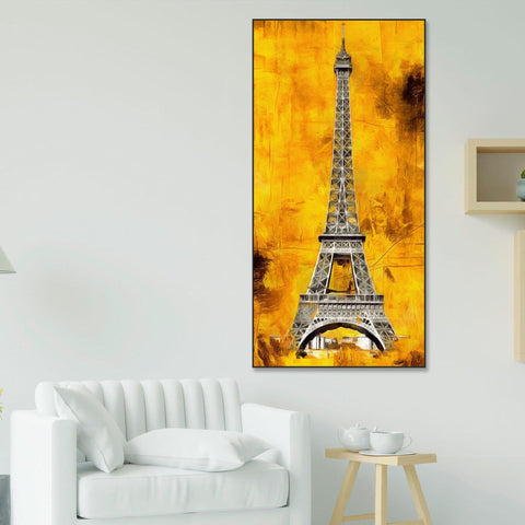 Eiffel Tower Floating Canvas Wall Painting - Decor Mantra 