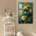 Shades of Green & Yellow Acrylic Wall Art DECORMANTRA