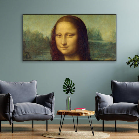 Famous Mona Lisa Floating Canvas Wall Painting - Decor Mantra 