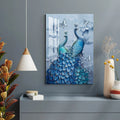 Loving Peacock Pair Acrylic Wall Art DECORMANTRA