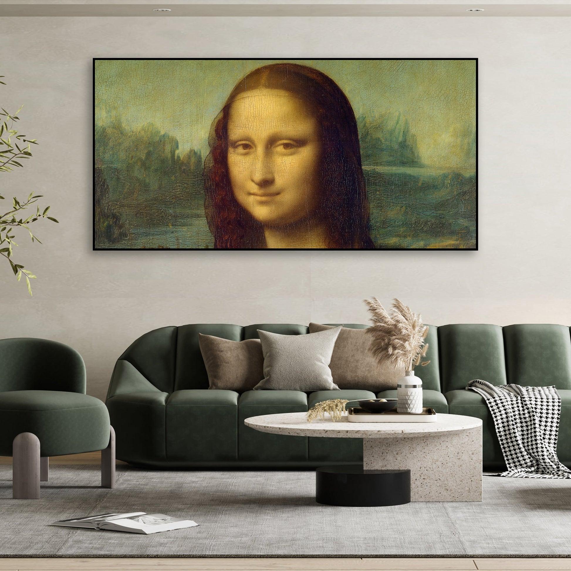 Famous Mona Lisa Floating Canvas Wall Painting - Decor Mantra 
