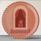 Vibrant Bohemian Art for Spaces porcelain plate - Harshita Craft