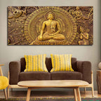 Spiritual God Buddha Premium Canvas Wall Painting - Decor Mantra 