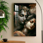 Religious Radha Krishna Acrylic Wall Art DECORMANTRA