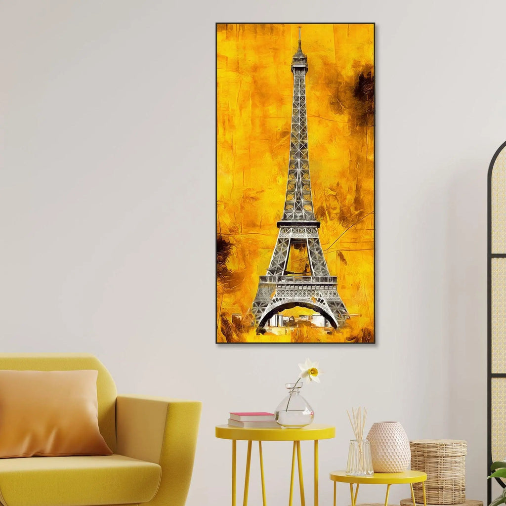 Eiffel Tower Floating Canvas Wall Painting - Decor Mantra 