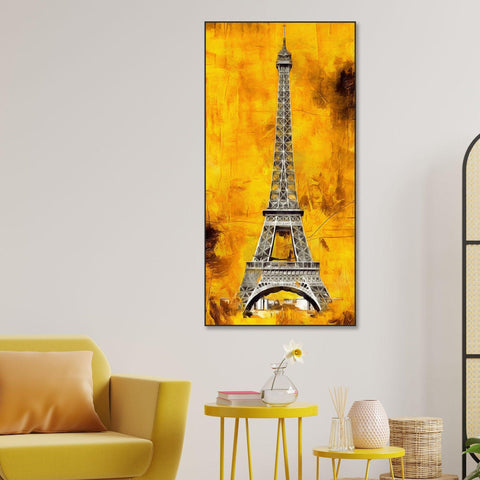 Eiffel Tower Floating Canvas Wall Painting - Decor Mantra 