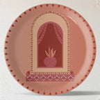 Vibrant Bohemian Art for Spaces porcelain plate - Harshita Craft