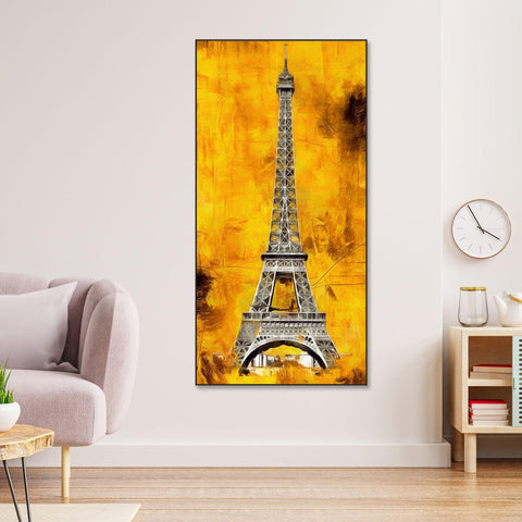 Eiffel Tower Floating Canvas Wall Painting - Decor Mantra 