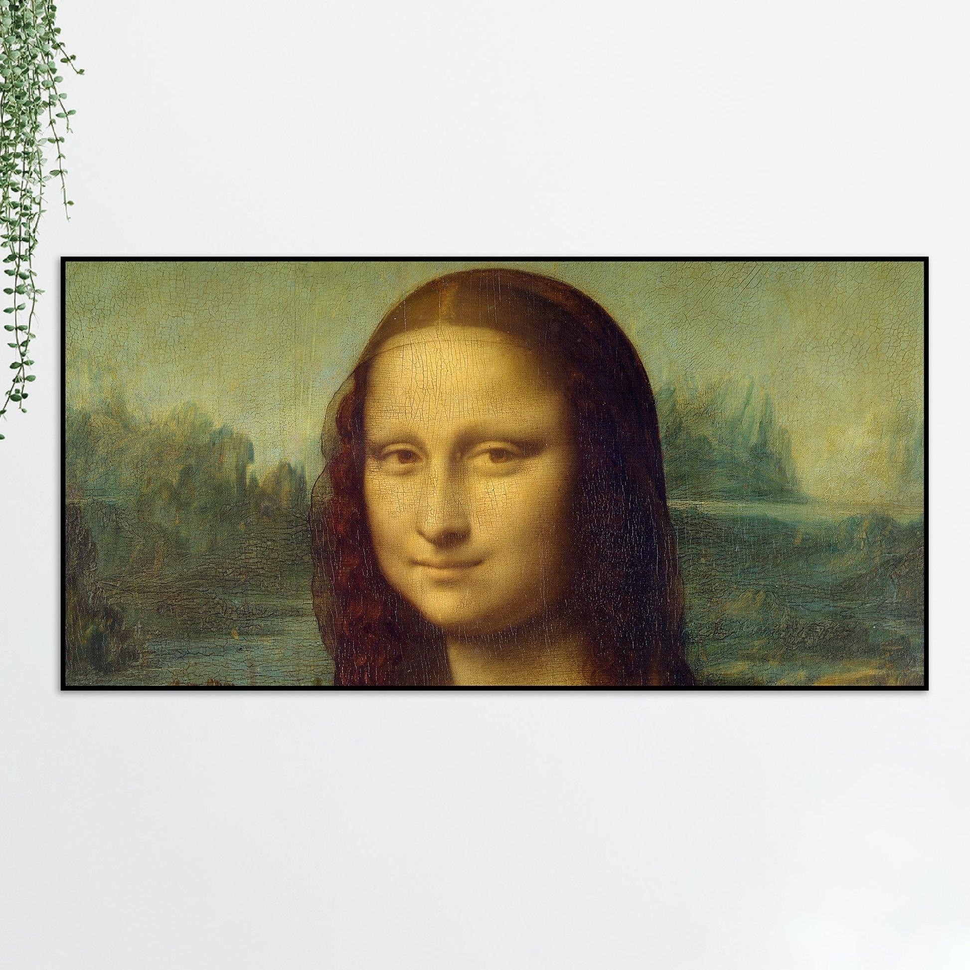 Famous Mona Lisa Floating Canvas Wall Painting - Decor Mantra 