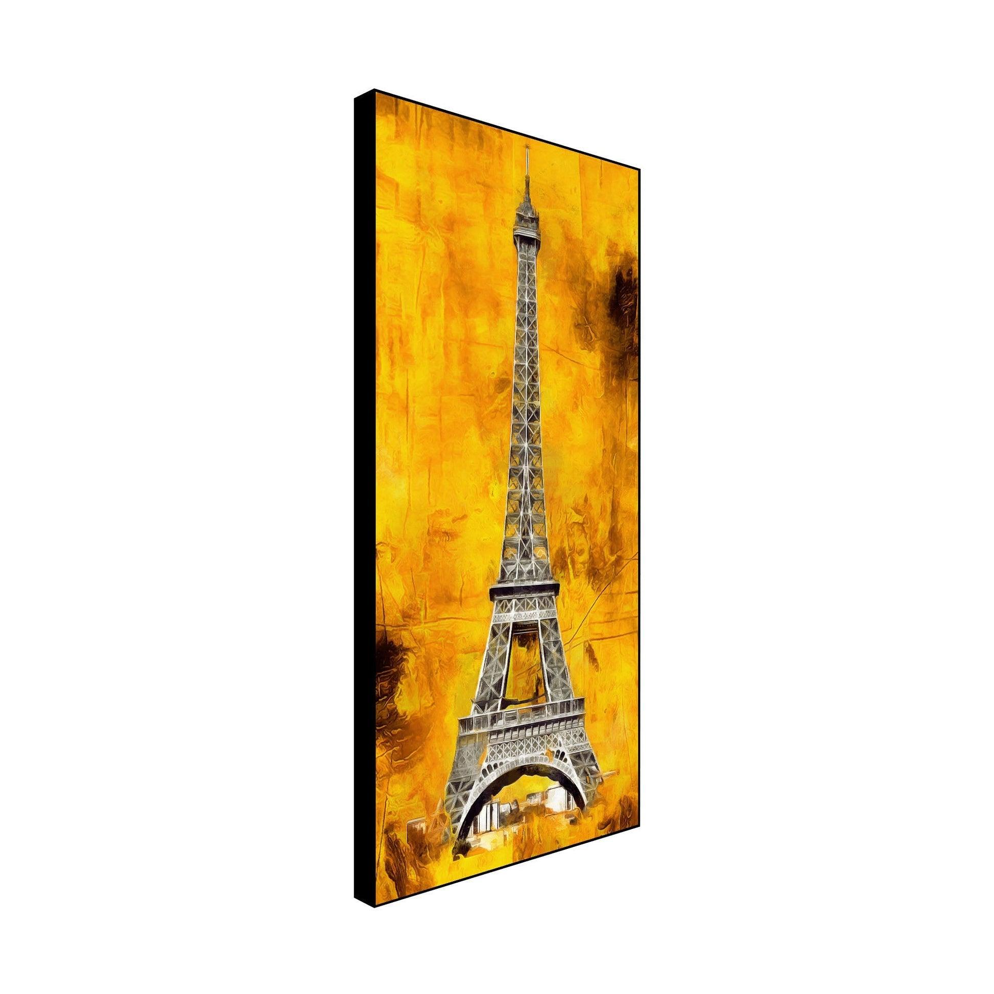 Eiffel Tower Floating Canvas Wall Painting - Decor Mantra 