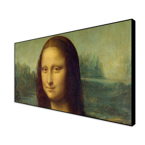 Famous Mona Lisa Floating Canvas Wall Painting - Decor Mantra 