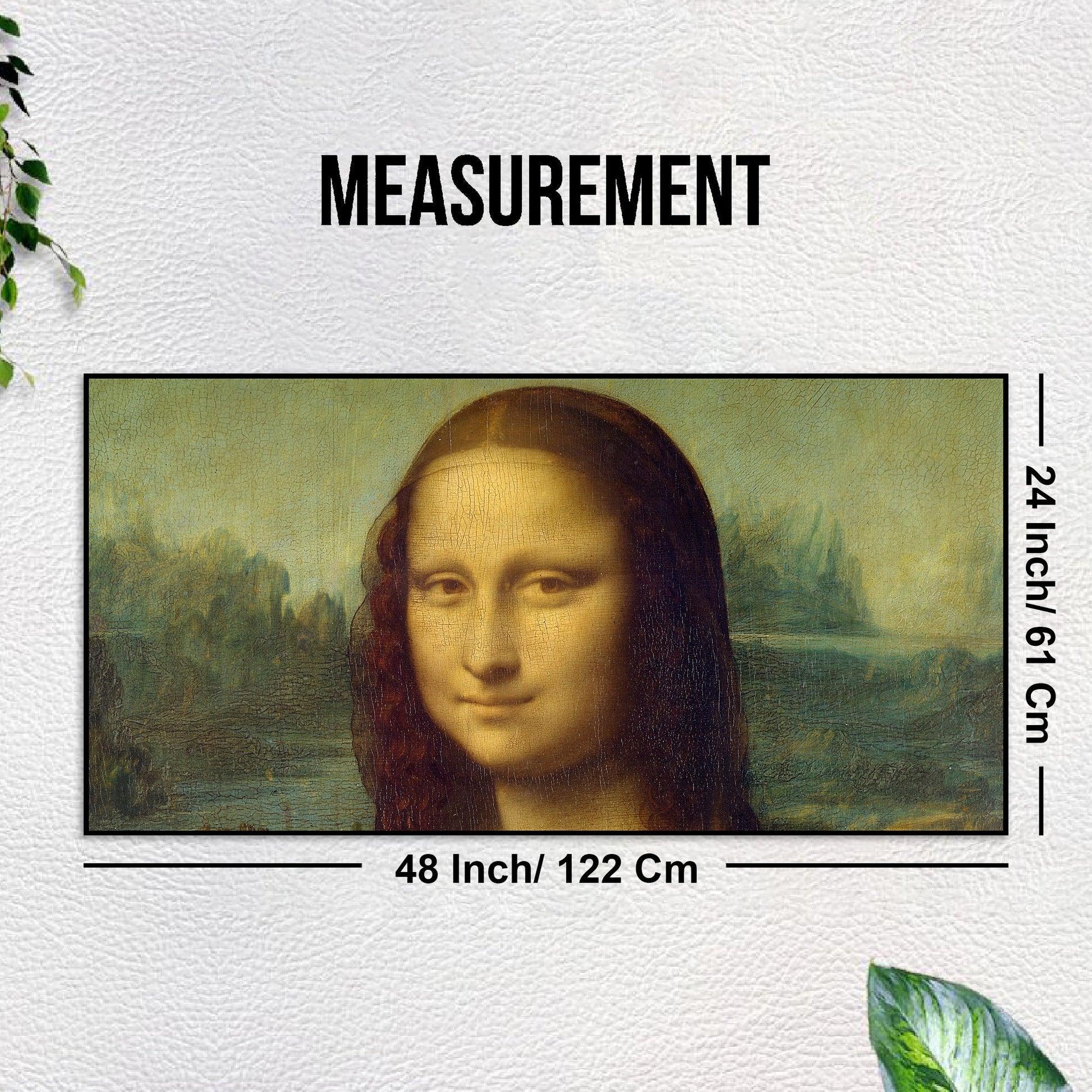 Famous Mona Lisa Floating Canvas Wall Painting - Decor Mantra 
