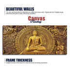Spiritual God Buddha Premium Canvas Wall Painting - Decor Mantra 