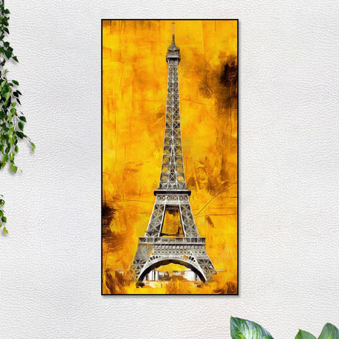 Eiffel Tower Floating Canvas Wall Painting - Decor Mantra 
