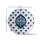Elegant Blue and White Plate Blue Pottery Inspired plate - Harshita Craft