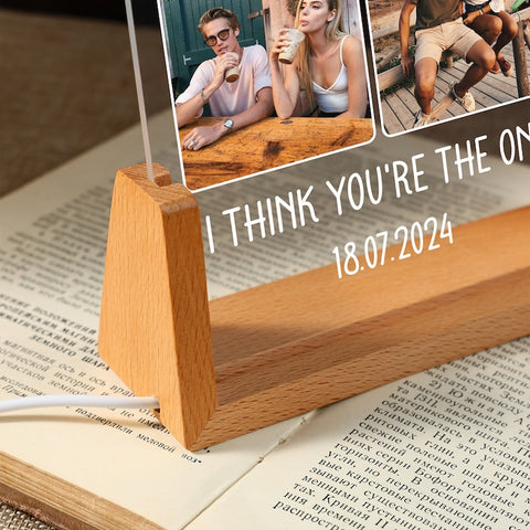 Personalized Photo Night Light Plaque,Couple Photo Lamp,Custom Acrylic Frame,Bedroom Decor,Custom Led Night Light,Gift for Her Him Friends