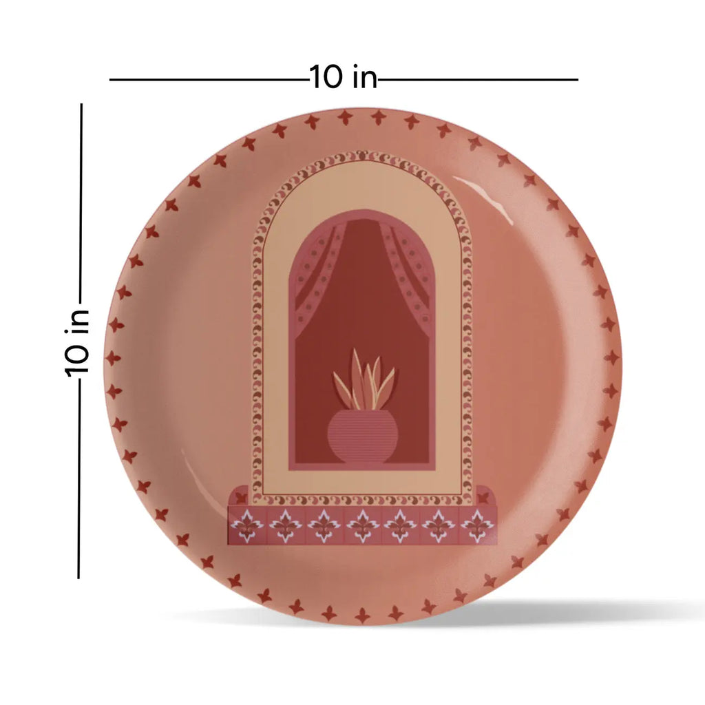 Vibrant Bohemian Art for Spaces porcelain plate - Harshita Craft