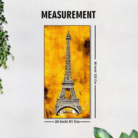 Eiffel Tower Floating Canvas Wall Painting - Decor Mantra 