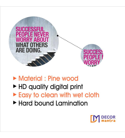 Decorative Wooden Wall Hanging Decoration Item for Home | Office | Gifts |Modern Wall Artworks Items | Wall Art | Living Room | Bedroom | Quotes Decor Item (WPS_138N) Pack of 11 Pieces - Decor Mantra 