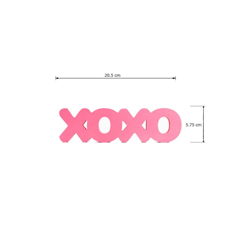 XOXO Pink Aesthetic Table Decor