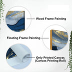 Dark Mountains and Golden Sky Premium Canvas Wall Painting DECORMANTRA