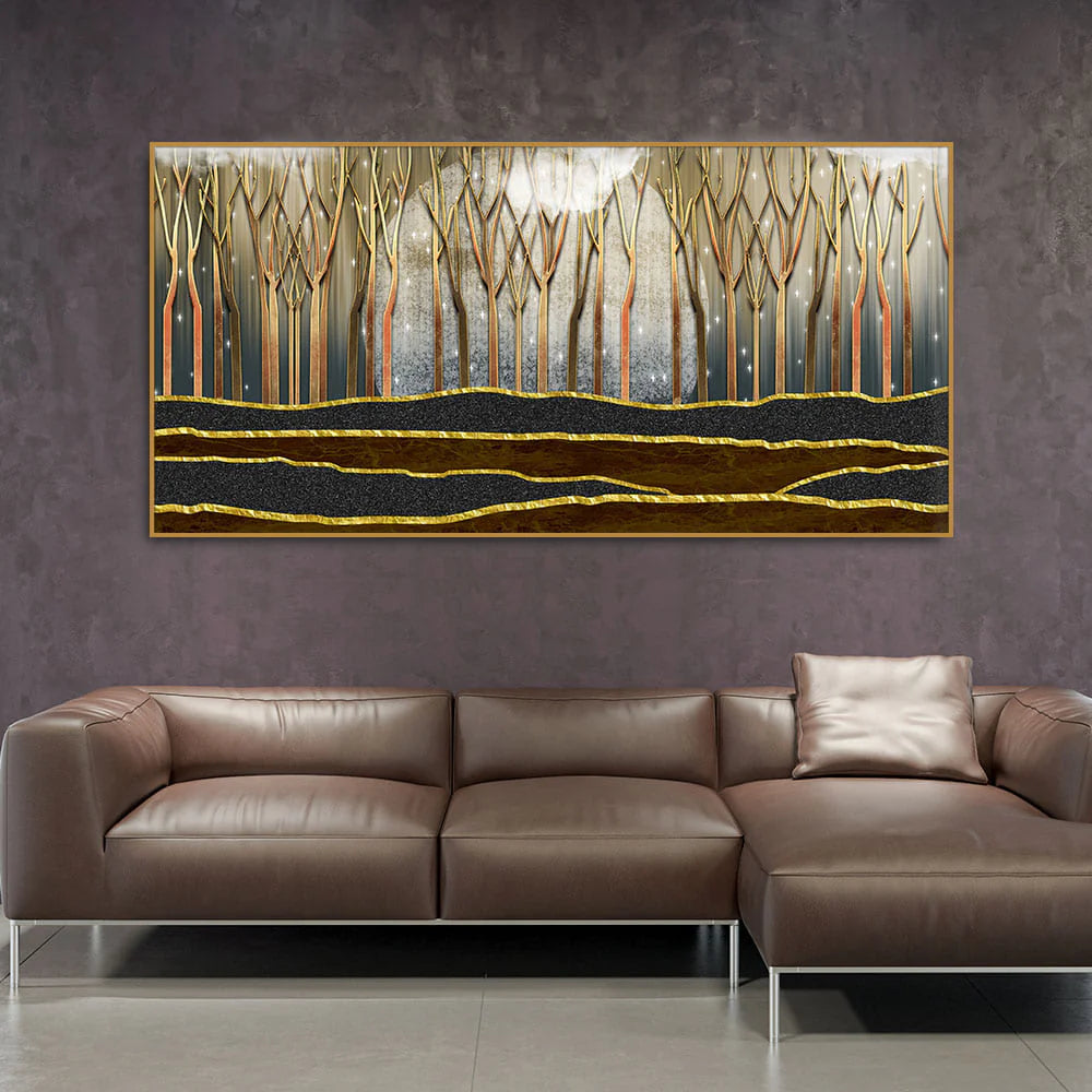 Dead Forest Modern Abstract Art Canvas Wall Painting DECORMANTRA
