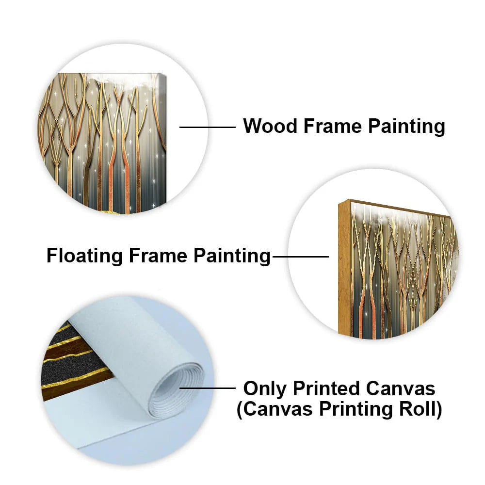 Dead Forest Modern Abstract Art Canvas Wall Painting DECORMANTRA