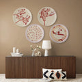 Nature-Inspired Art collage for Every Room plate Set of 4 - Harshita Craft