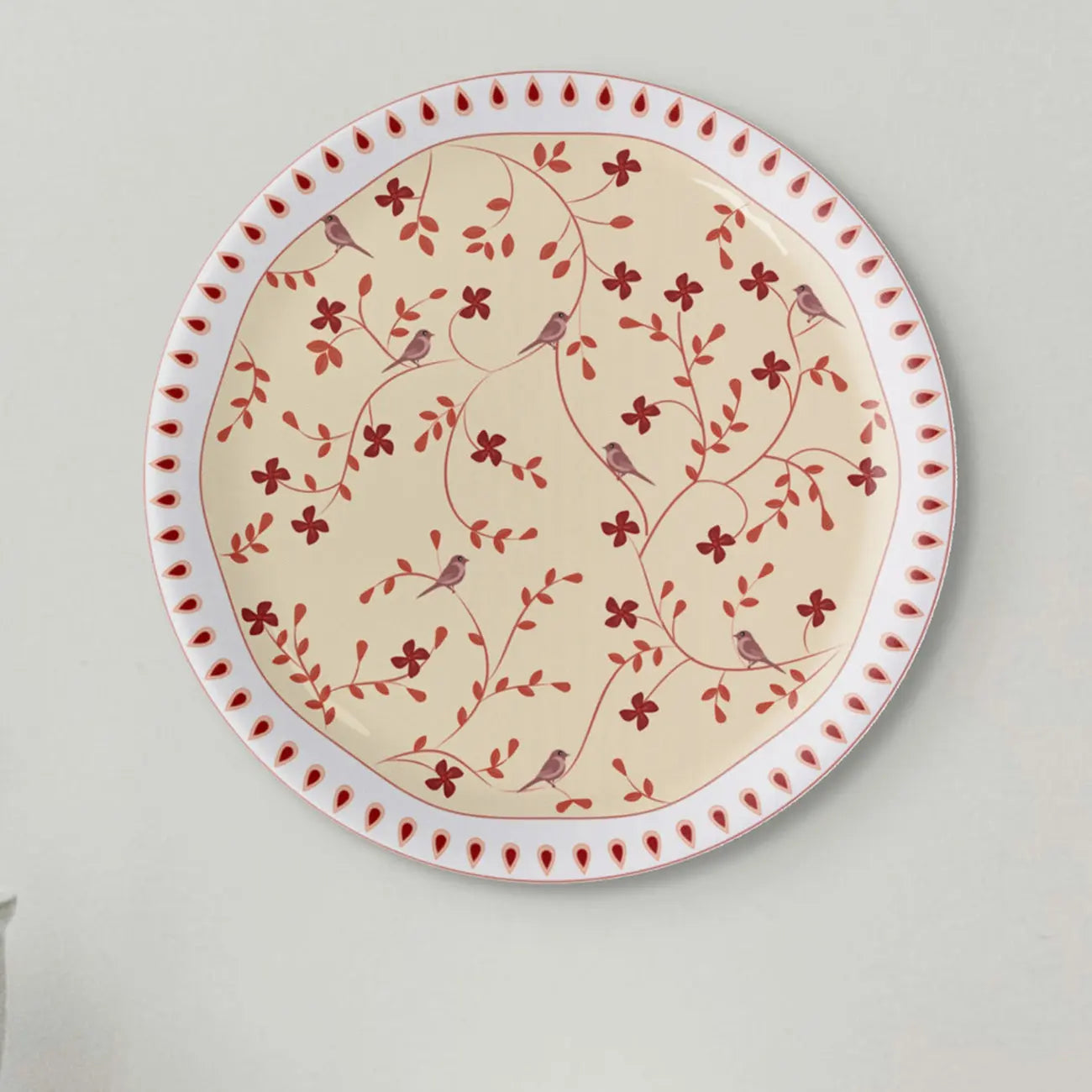 Nature-Inspired Art collage for Every Room plate Set of 4 - Harshita Craft