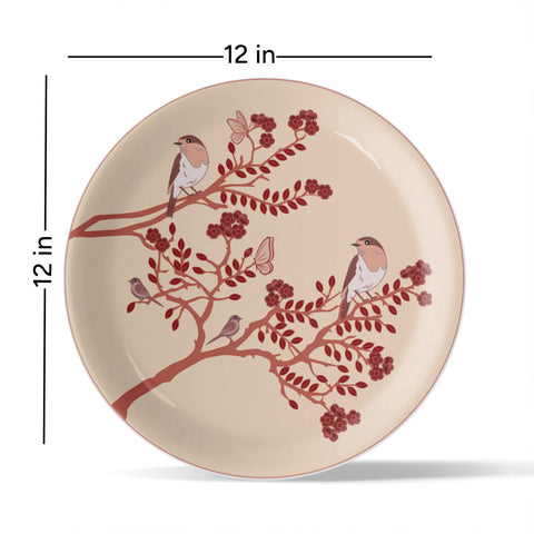 Nature-Inspired Art collage for Every Room plate Set of 4