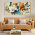 Abstract Colorful Spring Flower Texture Art Canvas Wall Painting - Harshita Craft