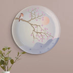 Spring-Inspired Art for Serene Spaces bird porcelain plate - Harshita Craft