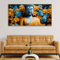 Meditating Buddha Monk Canvas Wall Painting - Decor Mantra 