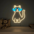 Quirky Cat Design Neon LED Light DECORMANTRA