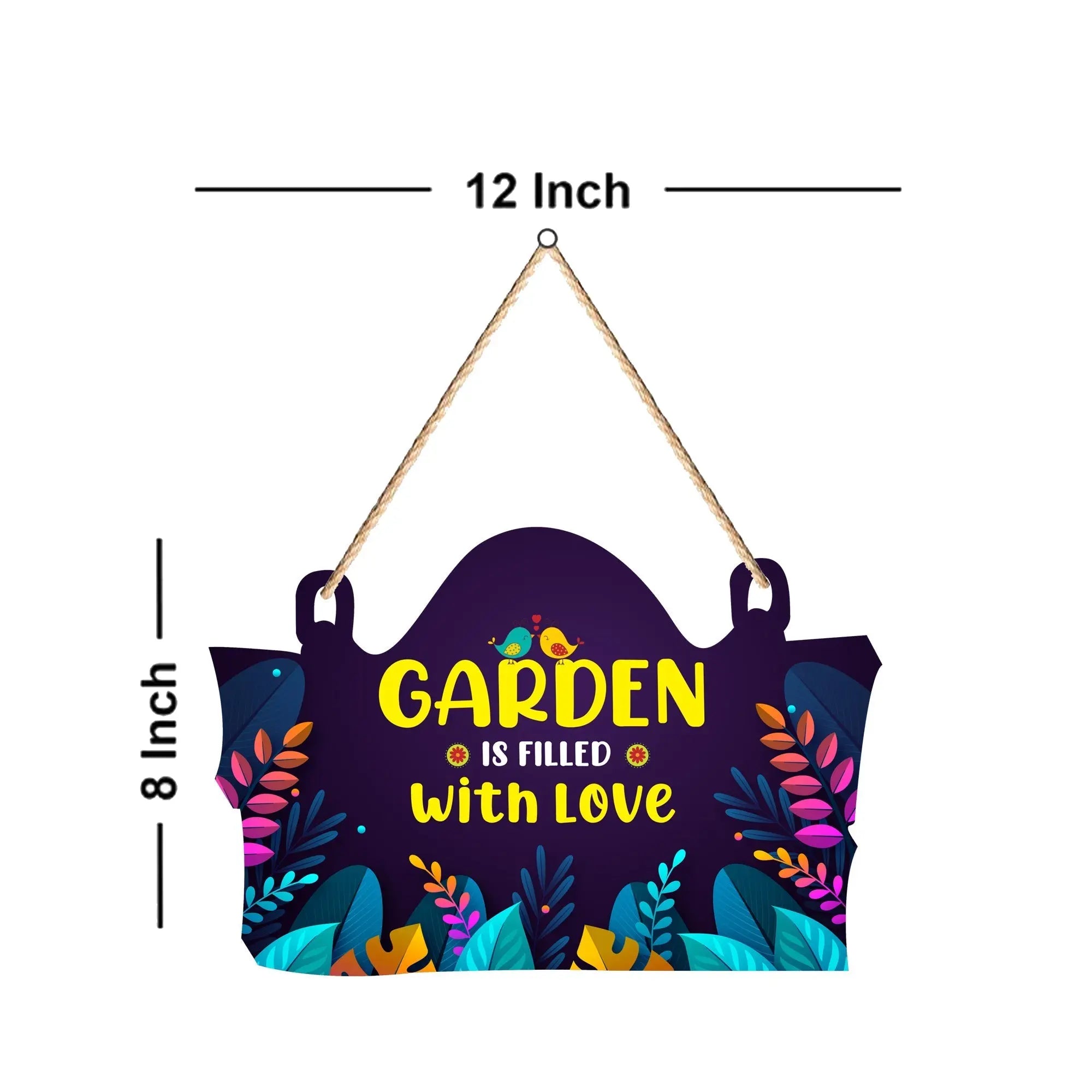 Garden Quotes Wooden Wall Hanger for Home|Office|Living Room|Gift, Wall Decoration HARSHITA CRAFTS